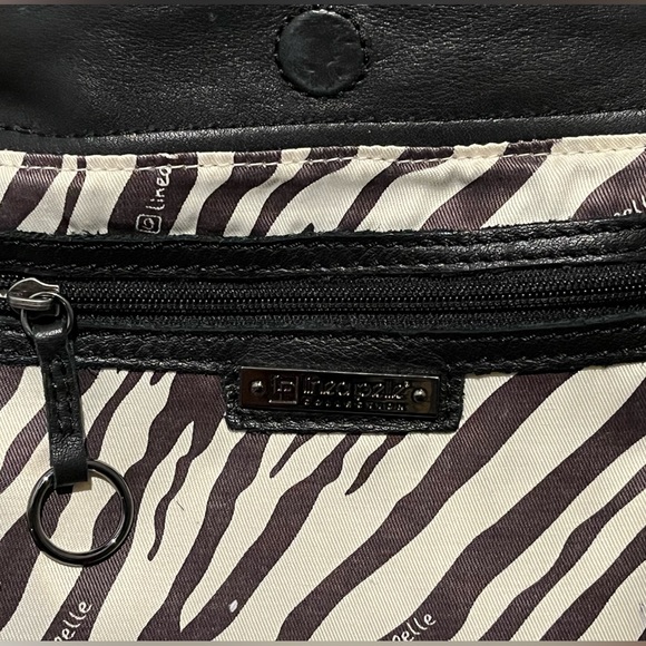 Linea Pelle Black Woven Leather Shoulder Bag - Picture 12 of 12